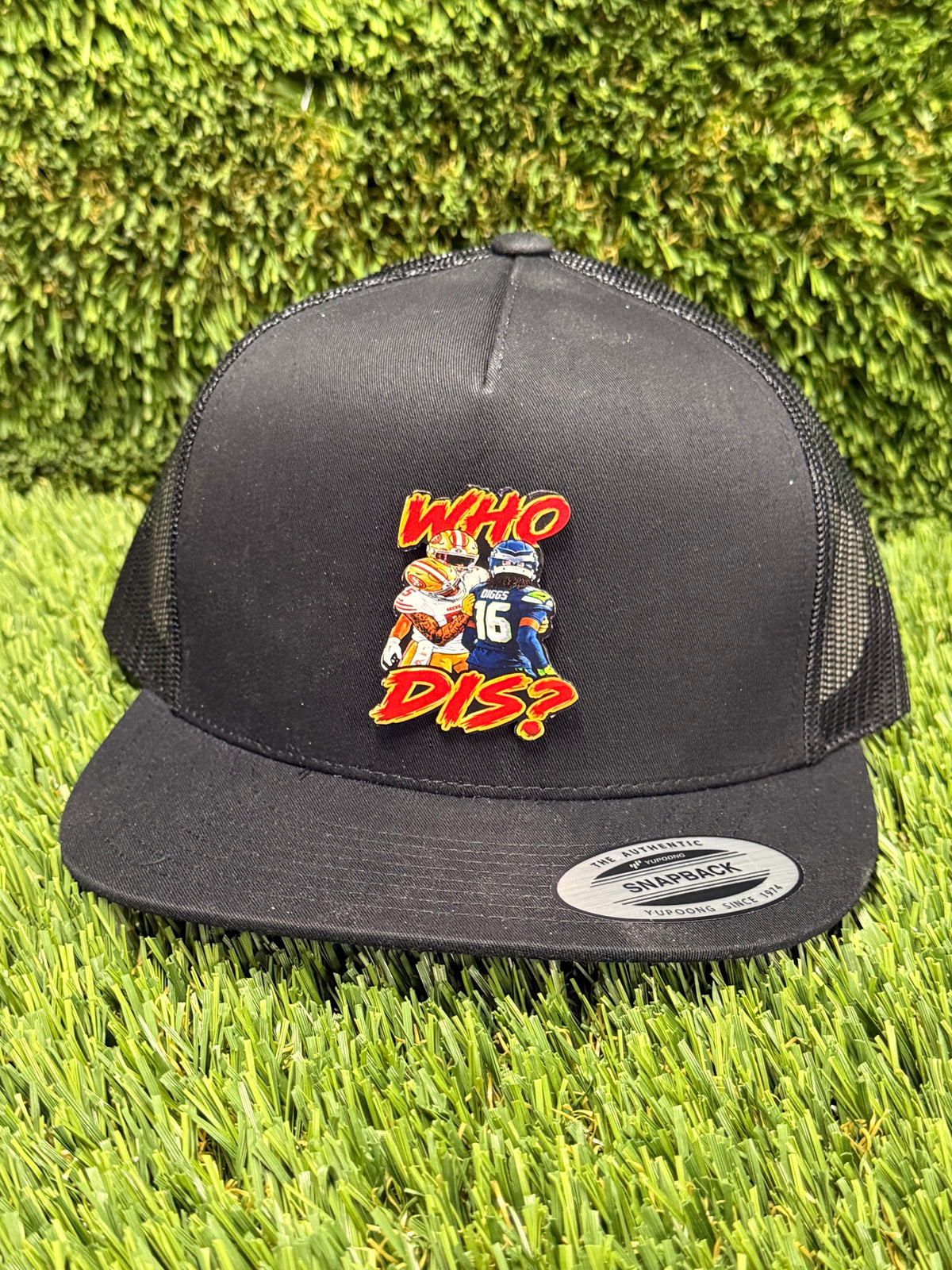 WHO DIS?! Mike Evans & Trevon Diggs Football Meme Hat