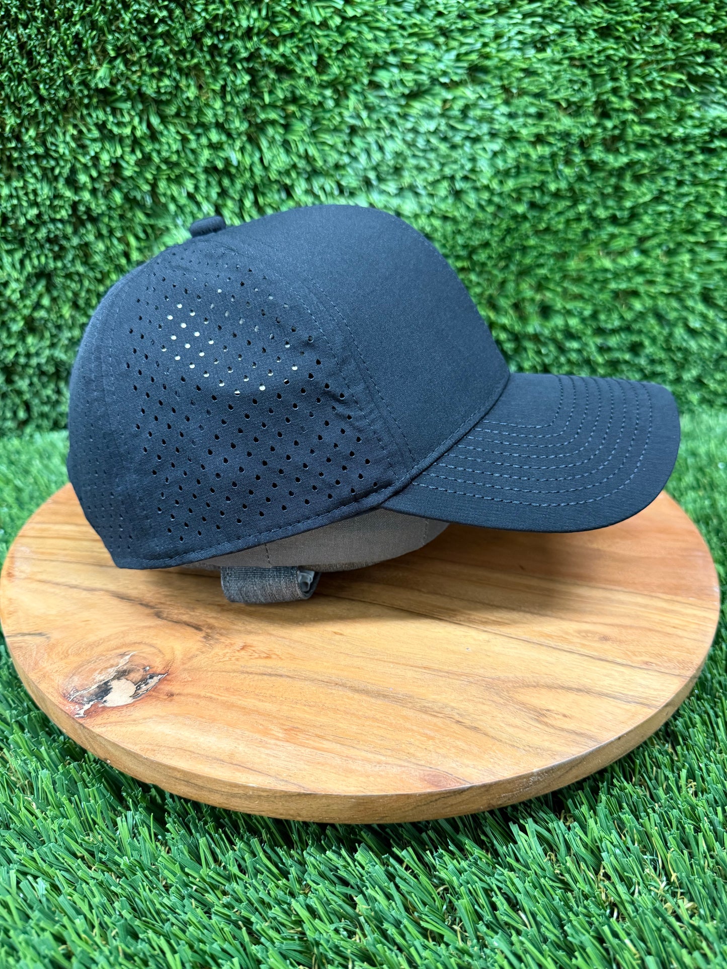 Blank Black Water Resistant performance hat