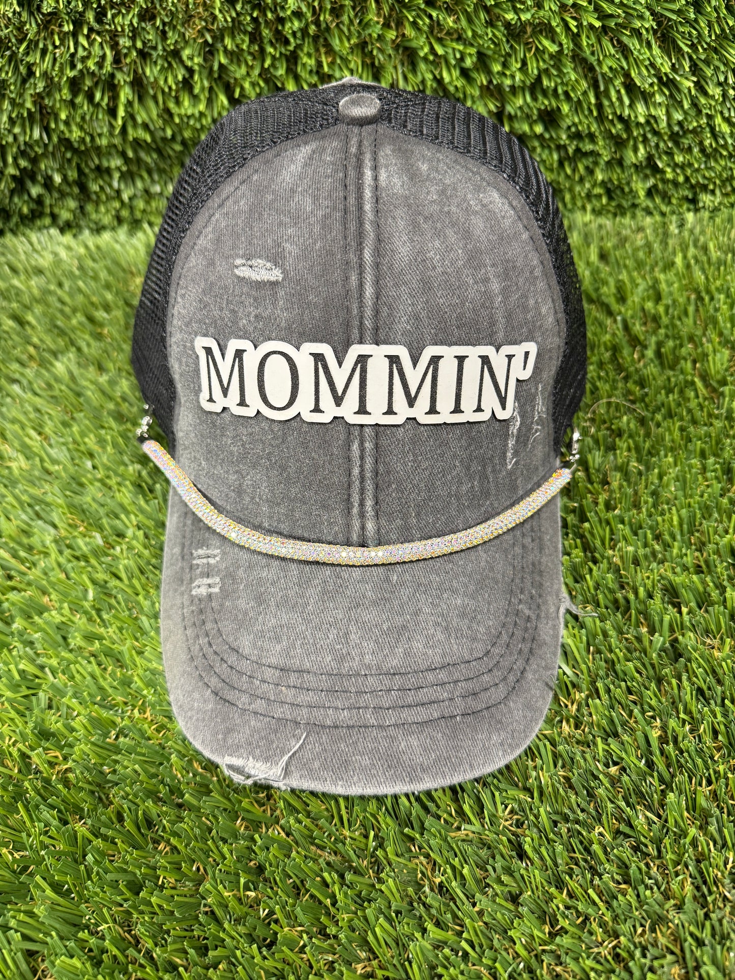 Women’s Mommin’ Ponytail Hat w/ Chain