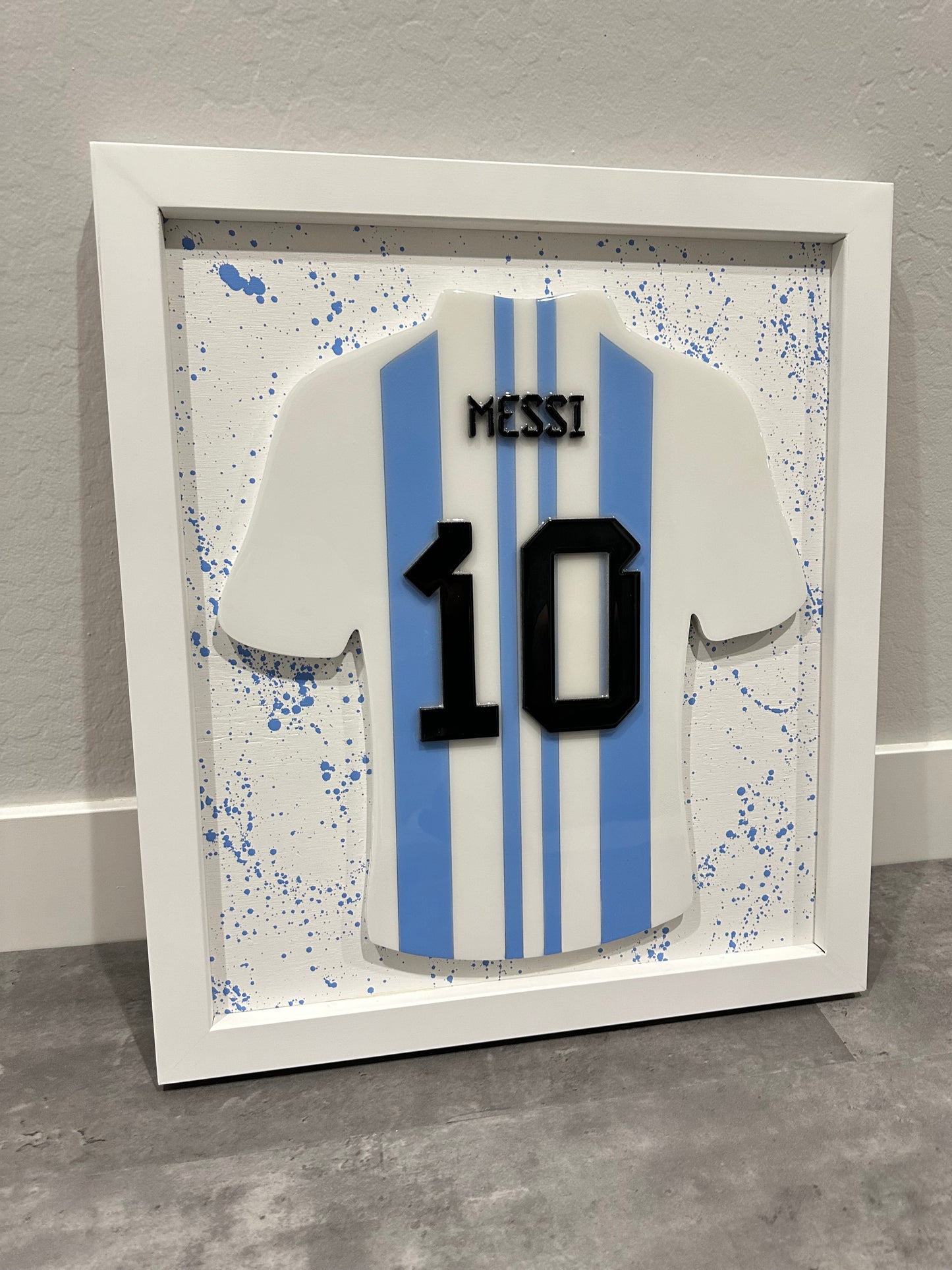 Messi Argentina Jersey Wall Decor