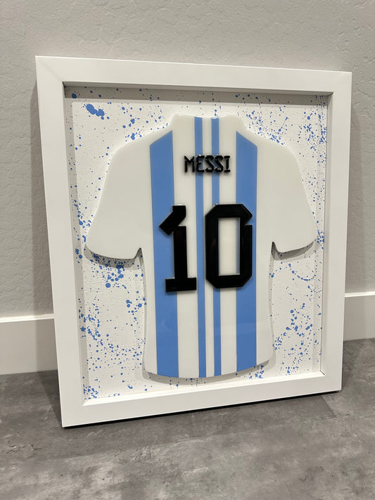 Messi Argentina Jersey Wall Decor