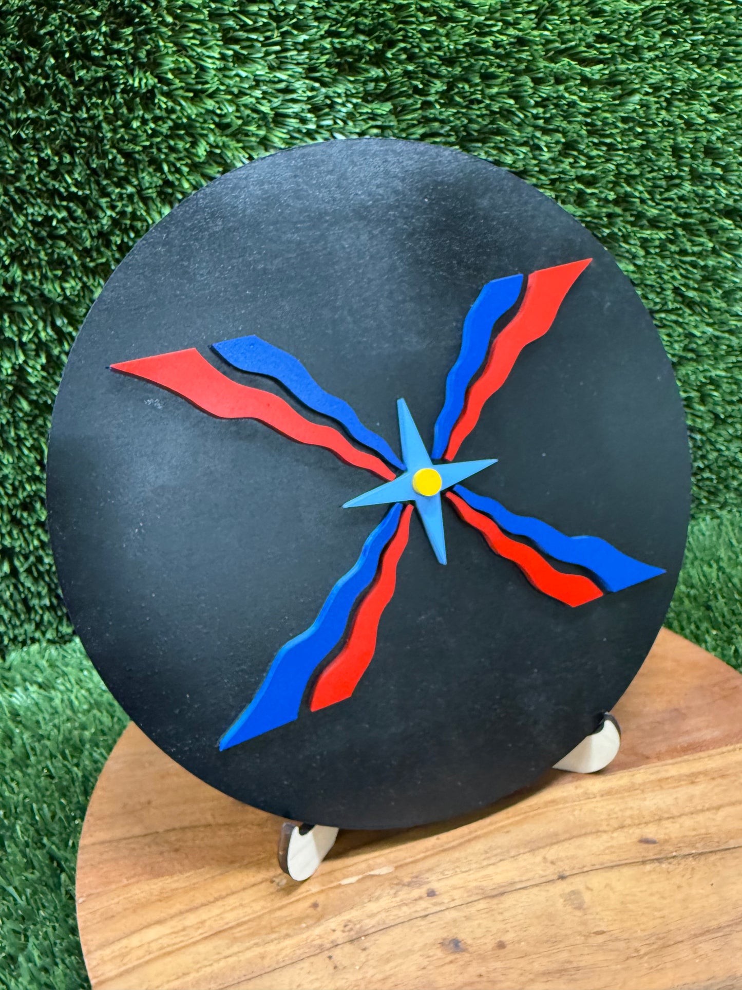 11” Assyrian Flag decor