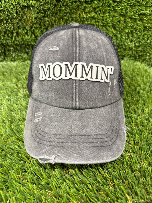Women’s Mommin’ Ponytail Hat w/o Chain