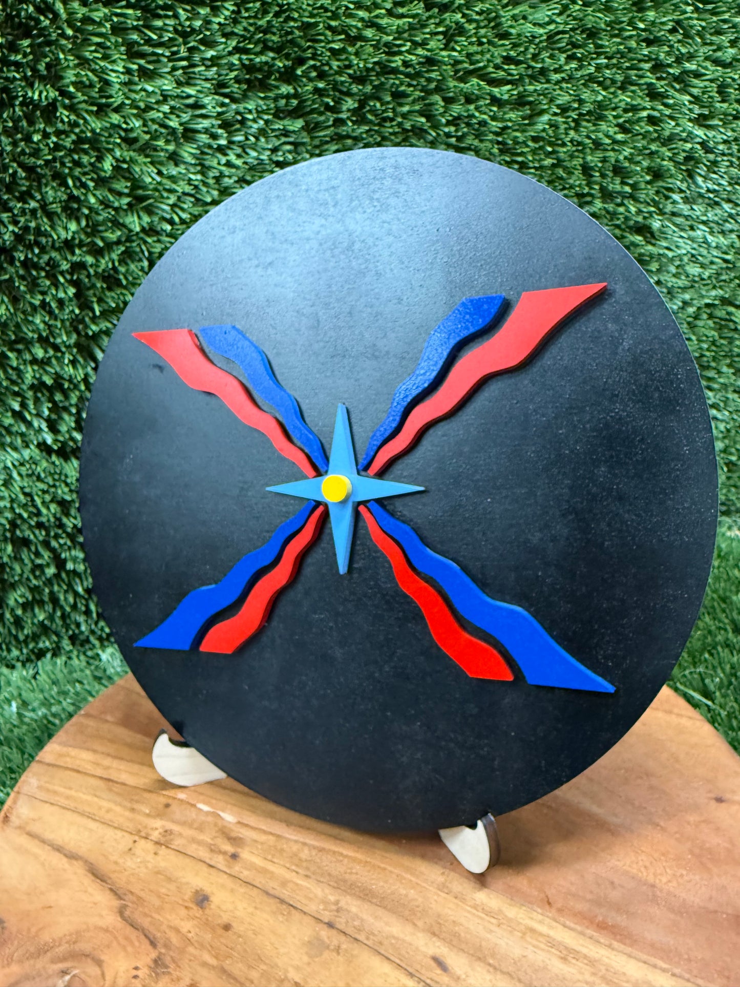 11” Assyrian Flag decor