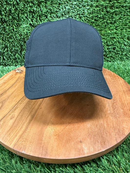 Blank Black Water Resistant performance hat
