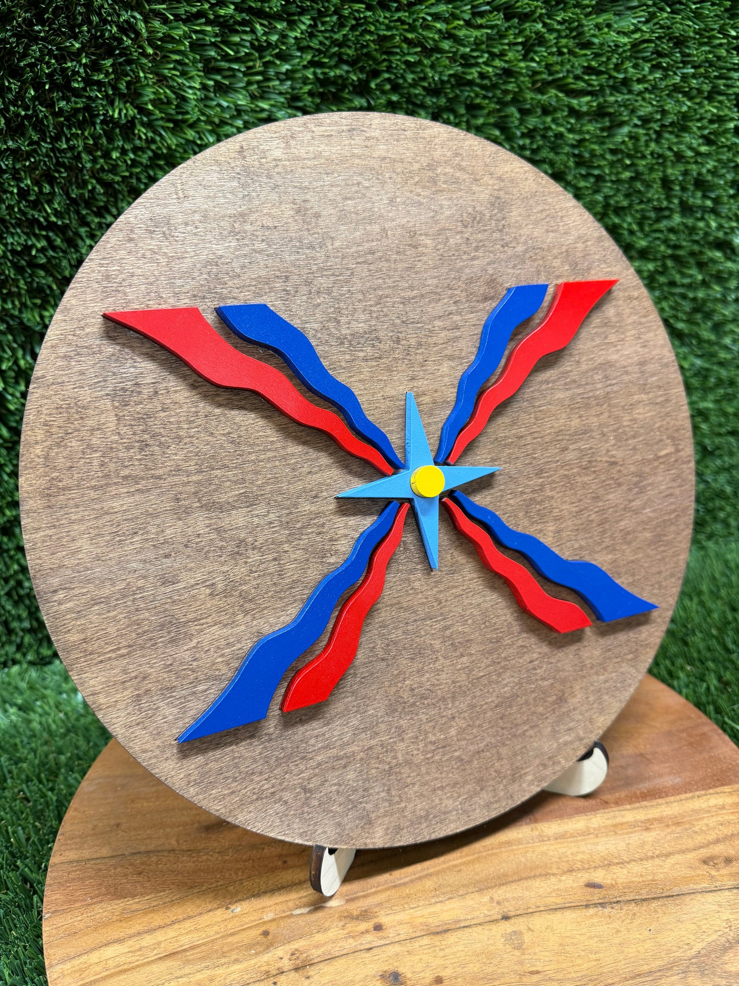 11” Assyrian Flag decor